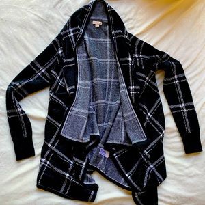 Merona (Target) black and white sweater cardigan. Size small.